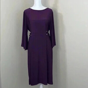Sandra Darren Trumpet Sleeved Dress